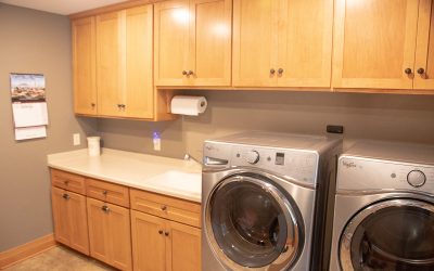 Custom Maple Cabinets for Laundry Room