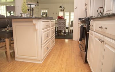 White Custom Kitchen Cabinets - Base Cabinets